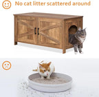 Homhedy 39.4" L Cat Litter Box Enclosure, Pet House - Image 3