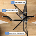 65.7"-72.2" Extra Wide Baby Gate, 40.5" Tall Dog Gate Indoor, Walk Through Pet - Image 7