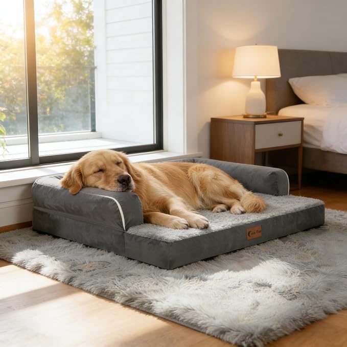 Orthopedic XXL Dog Beds, Waterproof Egg Crate Foam Big Pet Bed - Image 9