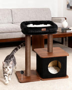 Modern Cat Tree for Indoor Cats, Nordic Loft Style, Wooden Cat Tower - Image 8