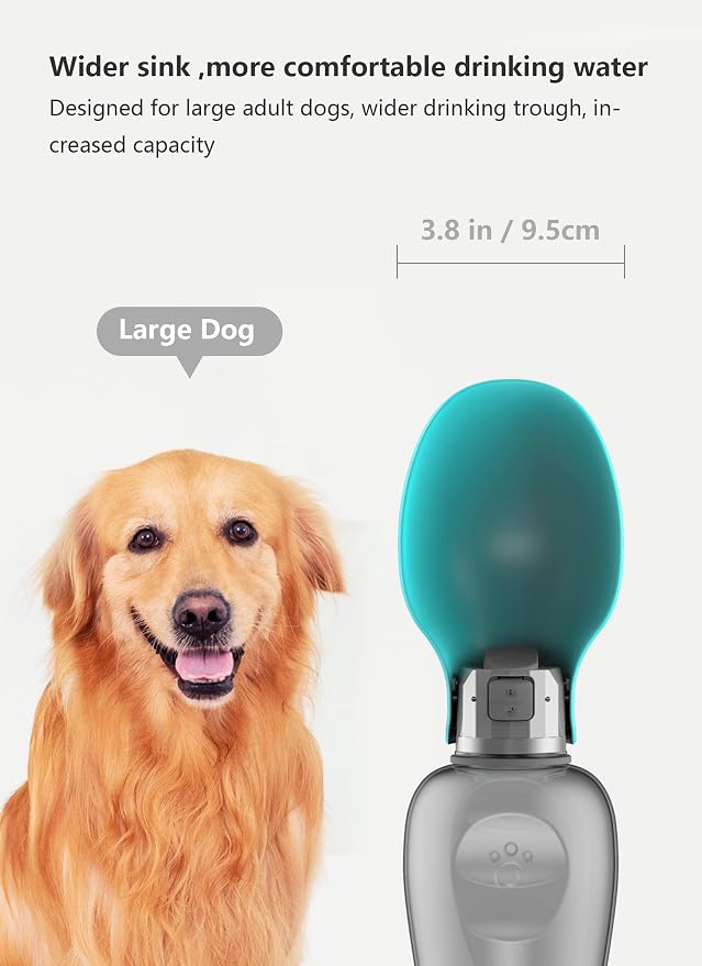Kalimdor Dog Water Bottle, Leak Proof Portable Puppy Water Dispenser - Image 3