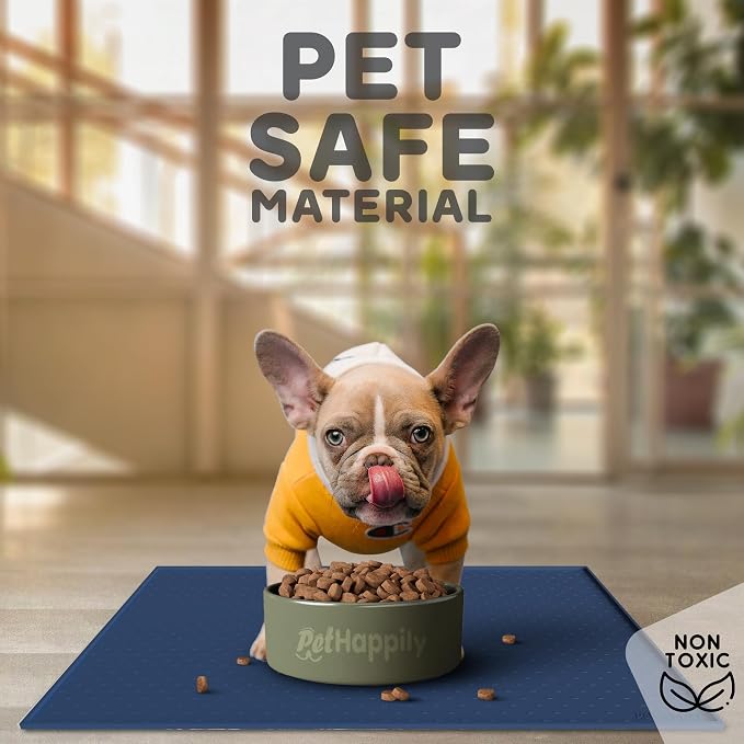 Dog Food Mat - Raised Edges Dogs Mat - Image 3