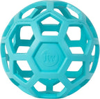JW Pet HOL-ee Roller™, Dog Toy Puzzle Ball, Natural Rubber by JWPet