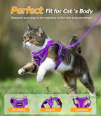 Halypet Cat Harness and Leash Set Escape Proof Adjustable Cat Leash Comfortable - Image 7