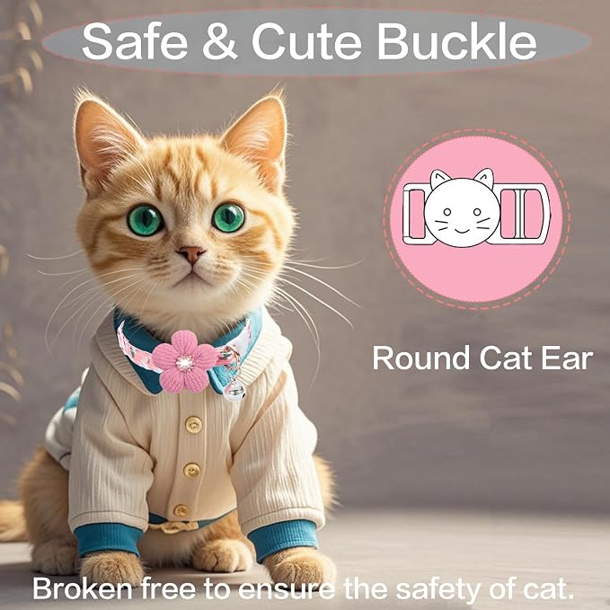 Cat Collar, HYQHYX Breakaway Kitten Collar - Image 3