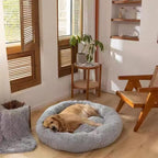 Nisrada Dog Bed for Medium Large Dogs, 36 inch Calming Dogs Bed, Washable-Round - Image 5