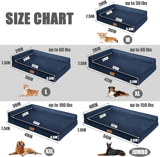Patas Lague Orthopedic Jumbo Dog Bed - Image 6