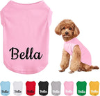 Custom Dog T-Shirts with Name, Breathable Personalized Print or Embroidered by DegGod