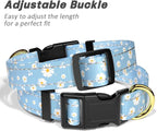 Reflective Dog Collar for Large Dogs, Cute Daisy Theme Adjustable Heavy-Duty - Image 6