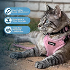 Voyager Escape-Proof Step-in Lock Cat Harness & 5ft Neoprene-Handle Leash Set - Image 5