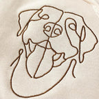 Custom Pet Embroidered Sweatshirt, Custom Dog Face Embroidered Sweatshirt - Image 5