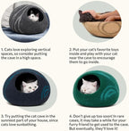 MEOWFIA Cat Cave – Premium Felt Cat Bed - Image 7