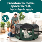 FurHaven Portable Pet Playpen for Dogs & Cats, Foldable Indoor Kitten Playpen - Image 2