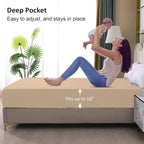 Twin Mattress Protector Waterproof, Fitted Sheet Style Breathable Mattress Cover - Image 4