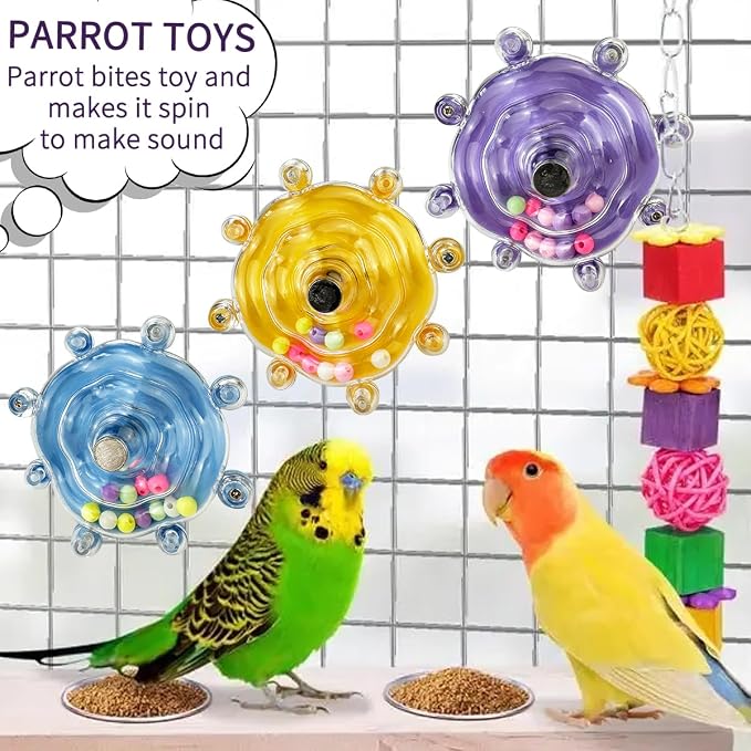 Lovebird Toys, Parakeet Toys for Conures, Small Bird Interactive Training - Image 3
