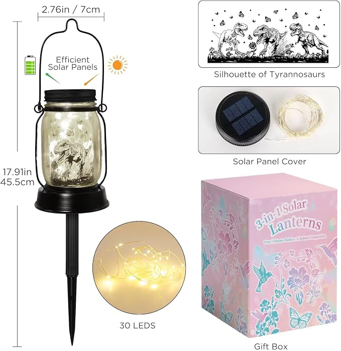 kyoryuger for Teens Boy Dinosaur Solar Lantern for Kids, Solar Lights Aesthetic - Image 7