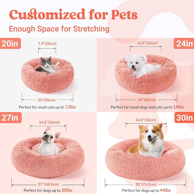 rabbitgoo Calming Dog Bed for Small Medium, 30 inches Pet Bed Machine Washable - Image 5