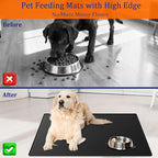 31.8"x23.8" Extra Large Pet Food Mat, Silicone Dog Mats - Image 3