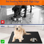 40"x30" XXL Silicone Dog Feeding Mat, 1.5MM Extra Thick Dog Bowl Mat - Image 3