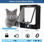 CEESC Large Cat Door for Interior/Exterior Door, Weatherproof, Rotary 4 Way - Image 3