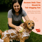HamInWay Dog Bath Brush, 2-in-1 Dog Grooming Brush - Image 4