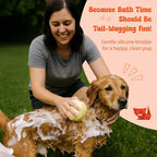 HamInWay Dog Bath Brush, 2-in-1 Dog Grooming Brush - Image 3