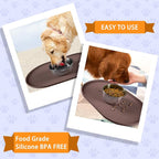 100% Waterproof 0.5" Raised Edge BPA Free Silicone Dog Food Mat, Pet Cat - Image 7