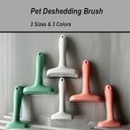 Pet Deshedding Tool with Curve Blade, Cat Grooming Brush, Tight V-shaped Teeth - Image 9