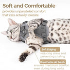 Cat Harness and Leash Set Escape Proof Tactical Small Kitten Harness Emotional - Image 7