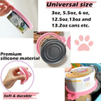 3 Pcs Pet Food Can Lids & One Can Spoon | Cute Paw Shape Opener Spatula Cat Wet - Image 4
