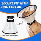 Supet Dog Cone Collar Adjustable After Surgery, Comfortable Pet Recovery Collar - Image 6