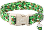 St Patricks Day Dog Collar for Large Dogs by Babolepet