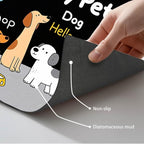 Funning My Pet Dog Pattern Dog Feeding Mat Pet Food Mat - Image 5