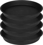 4 Pack of 16 17 inch Plant Saucer, 2.3" Depth, Heavy Duty Deep Plant Trays by Bleuhome