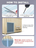 13.7in x 4.9ft Door Replacement Flaps - Image 5