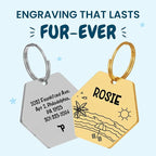 PawFurEver Custom Engraved Pet ID Tag – Personalized Dog Name Tag - Image 2