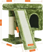 YANDLVY Small Cat Tower for Cats, Cute Cat Tree for Indoor Cats, Kittens Condo - Image 2