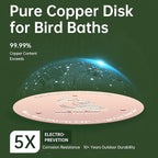 2 Pack Bird Bath Copper Disk, Premium 0.6mm Sturdy 99.99% Pure Copper Disk - Image 5