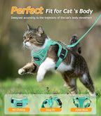 Halypet Cat Harness and Leash Set Escape Proof Adjustable Cat Leash Comfortable - Image 6