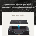 Bedfolks Orthopedic Dog Bed, Waterproof Dog Sofa Bed - Image 3