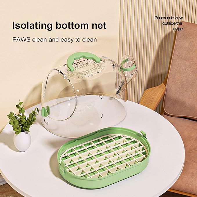 Easy to Carry Bird Cage with Watering Bottle High Ventilated Carriers Travel - Image 4