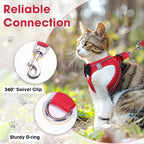 Cat Vest Harness and Leash Set for Walking, Escape Proof, Adjustable Kitten - Image 6