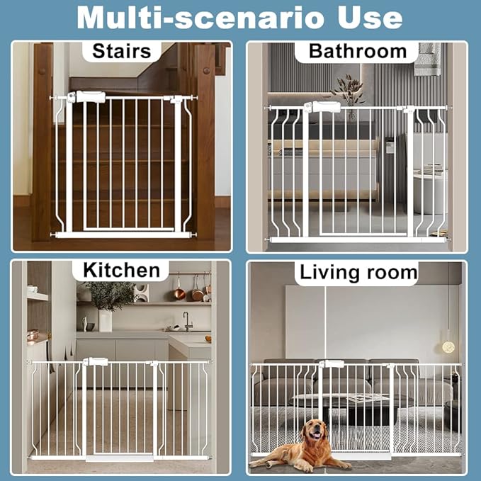 57.5-62" Extra Wide Baby Gate for Doorways - Image 7