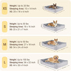 MIHIKK Rectangle Dog Beds for Small Dogs & Cats, Orthopedic Sleeping Pet Bed - Image 4