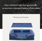 Bedfolks Orthopedic Dog Bed XXL, Waterproof Dog Sofa Bed - Image 3