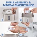 Veken Cat Water Fountain Filters, 4 Pack Replacement Filters & 4 Pack - Image 3
