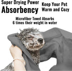3 Pack Microfiber Dog Towels for Drying Dogs, Super Absorbent and Soft Pet - Image 4