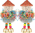BBjinronjy 2PCS Bird Toys Parrot Foraging Shredder Hanging Toys Sola Balls by BBjinronjy