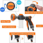 Dog Wash Hose Attachment, 8 in 1 Garden Hose Nozzle Sprayer - Image 3