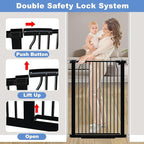 40.5" Extra Tall Baby Gate for Stairs, 40.5"-54.7" Extra Wide Large Dog Pet - Image 3